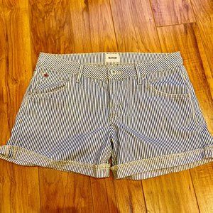 Hudson Jeans Denim Striped Shorts Size 27